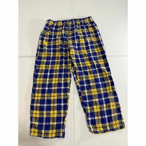 LSU Tigers Flannel Pajama Pants Mens XL Plaid Purple Gold Lounge Sleep Pants